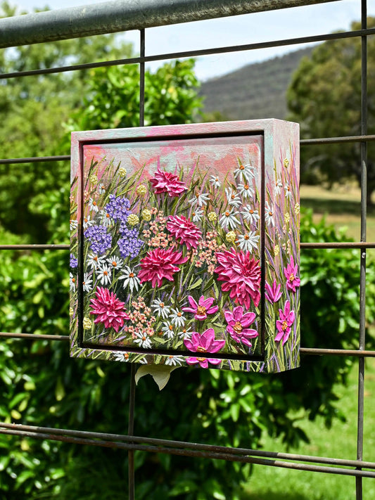 "Lovers Bloom #02 Mini" Original Painting