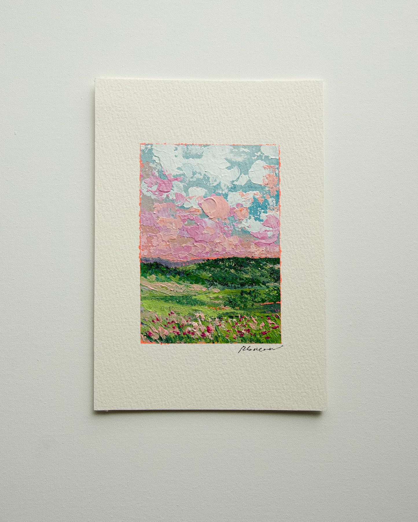 "My Home I" Art on paper