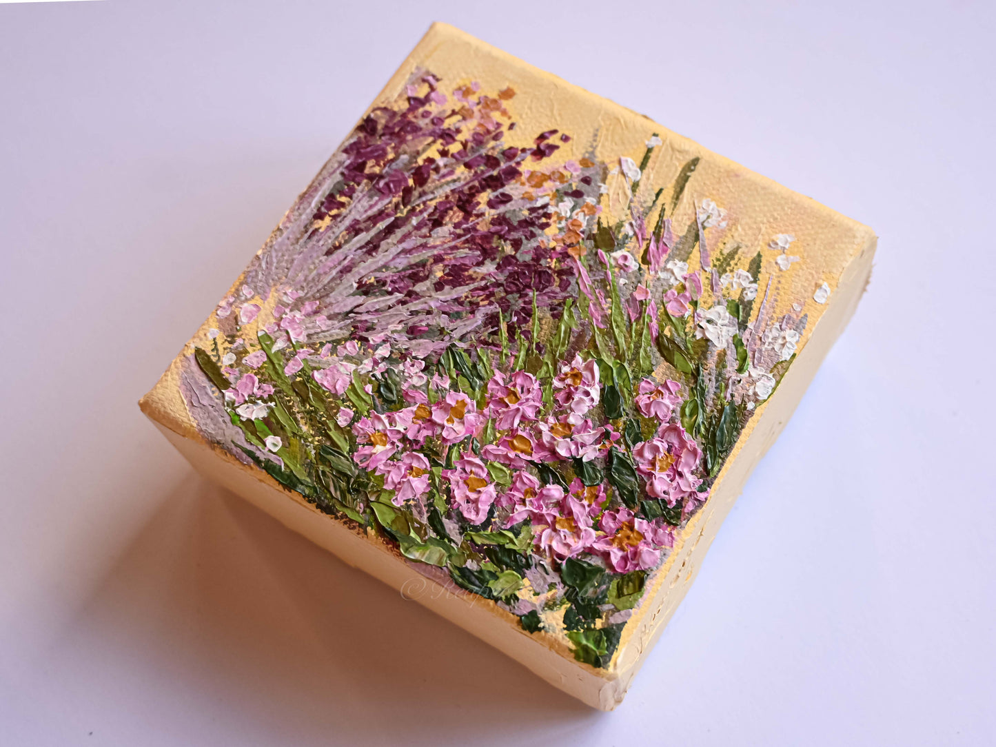 "Tiny Florals 01" Mini Original Painting