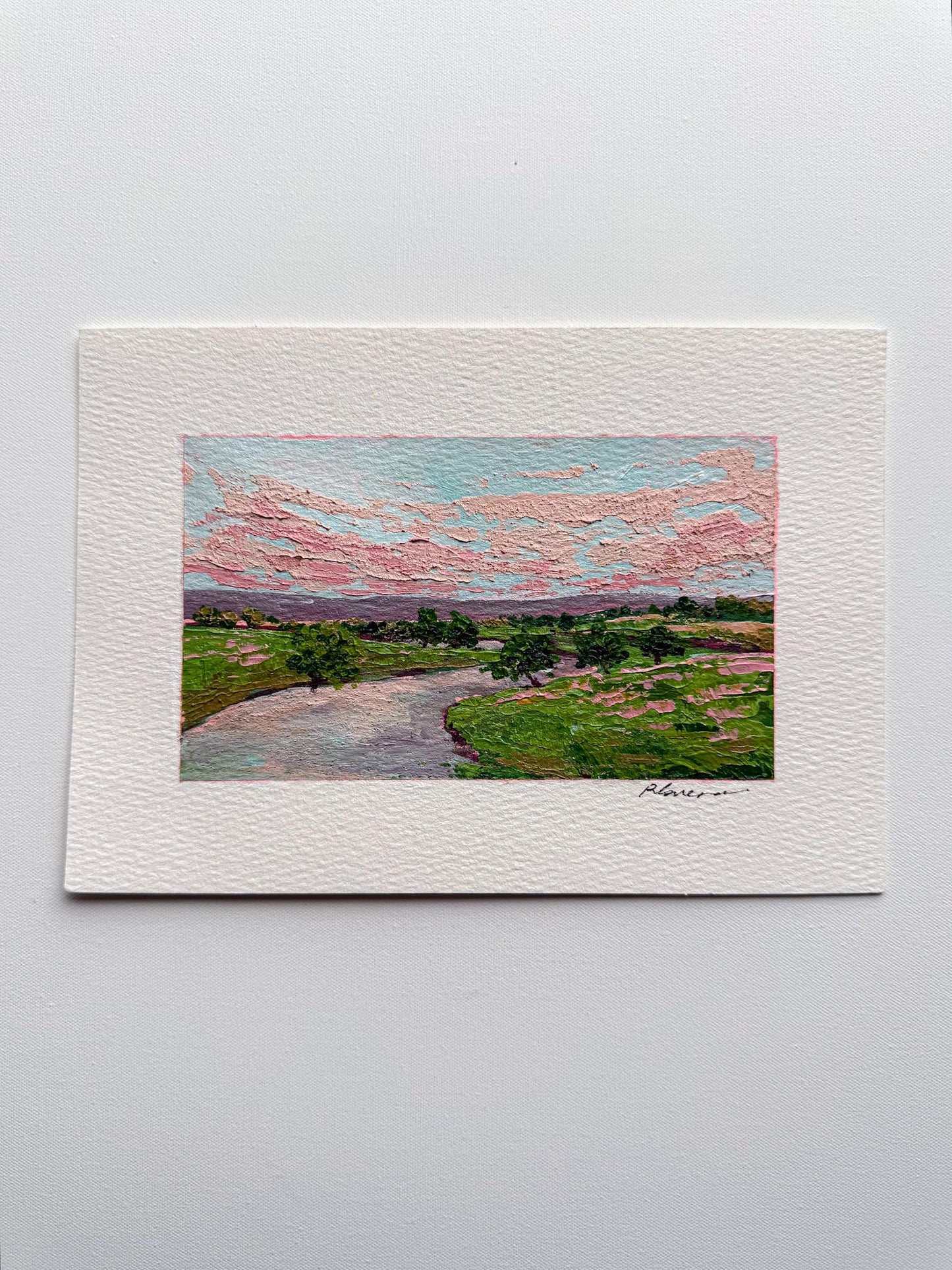 "A place to unwind III" Art on paper