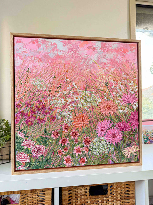 "A touch of pink" Original Painting