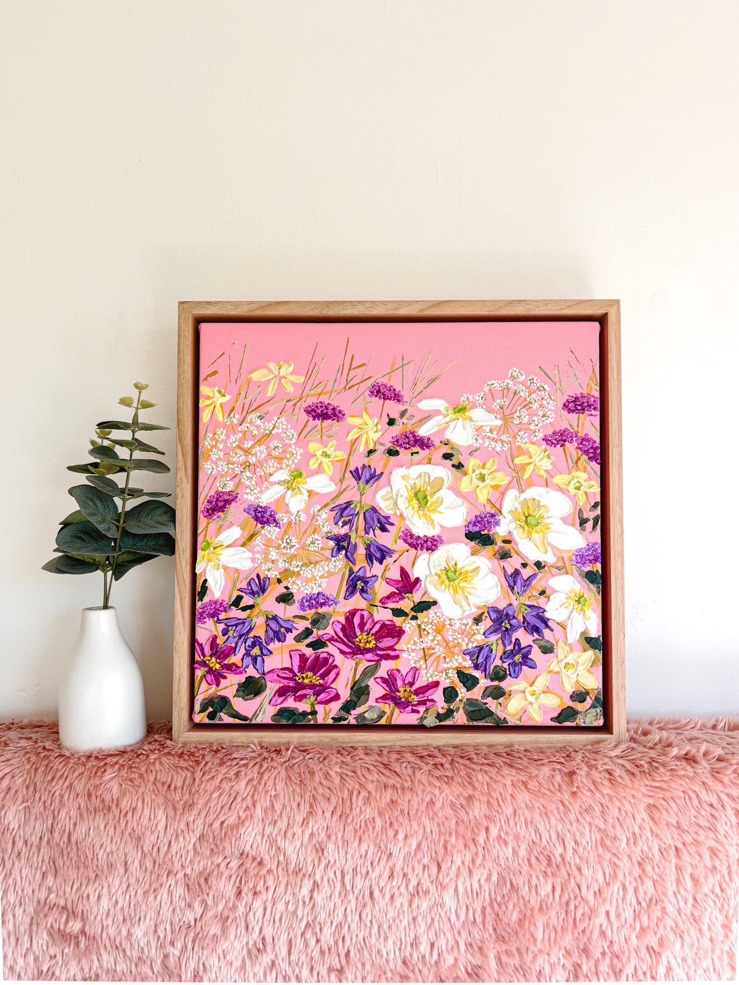 "Sweet Floral Kiss" Original Painting