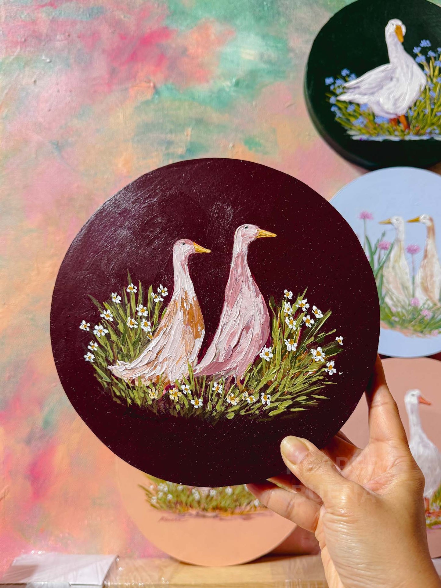 "Staying Together" Mini Original Painting