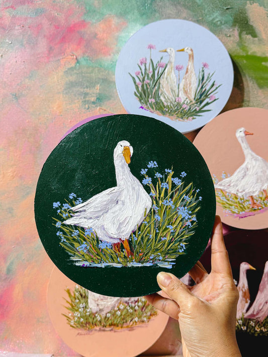 "So Fluffy" Mini Original Painting