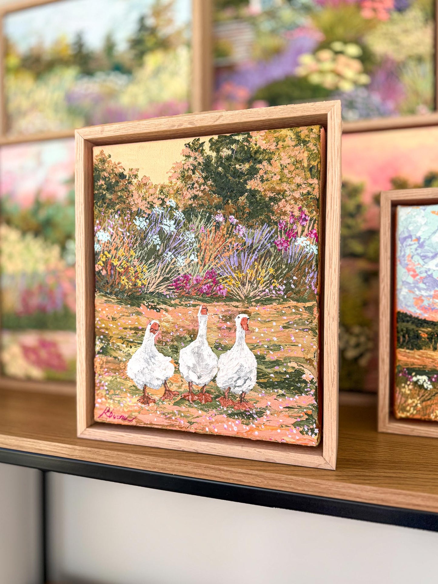 "In the garden together" Original Painting