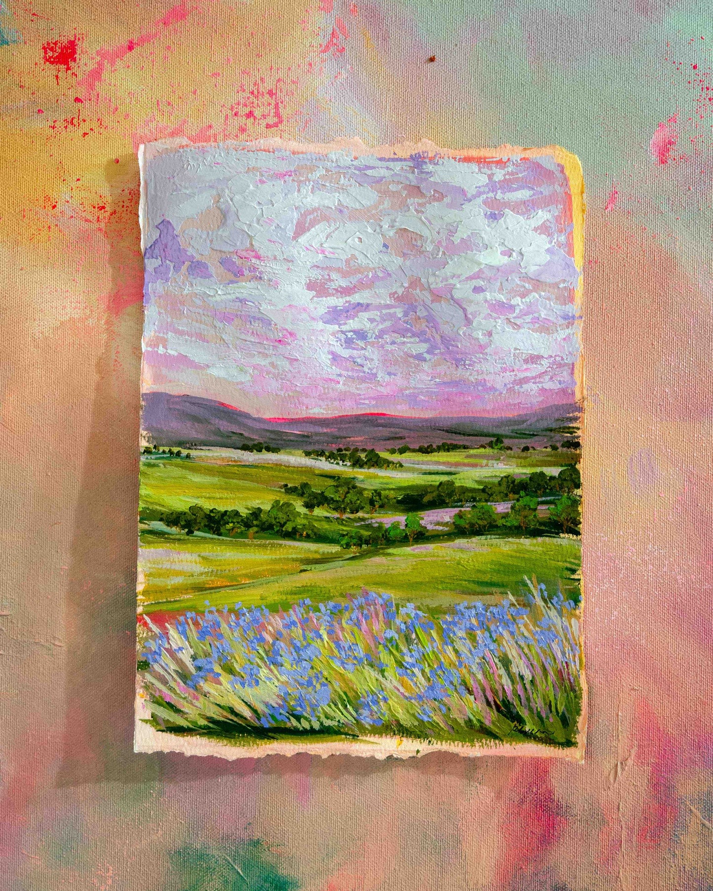 "Pretty View 01" Art on paper