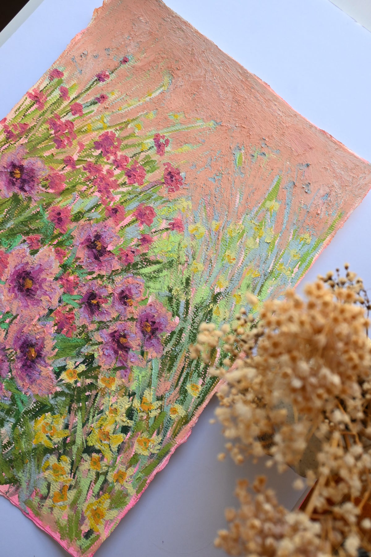 "Beauty in the wild 15” Oil Pastel