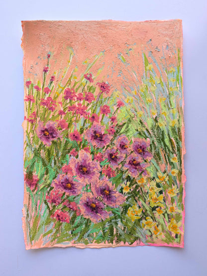 "Beauty in the wild 15” Oil Pastel