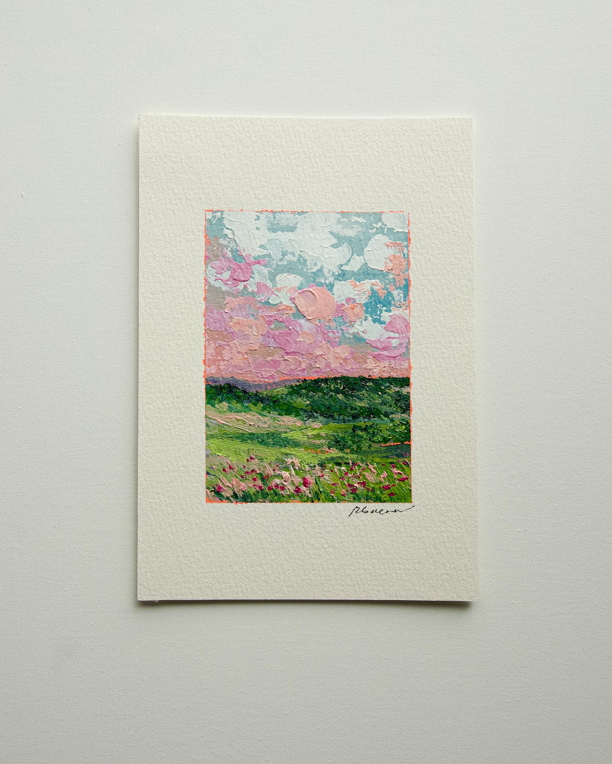 "My Home I" Art on paper