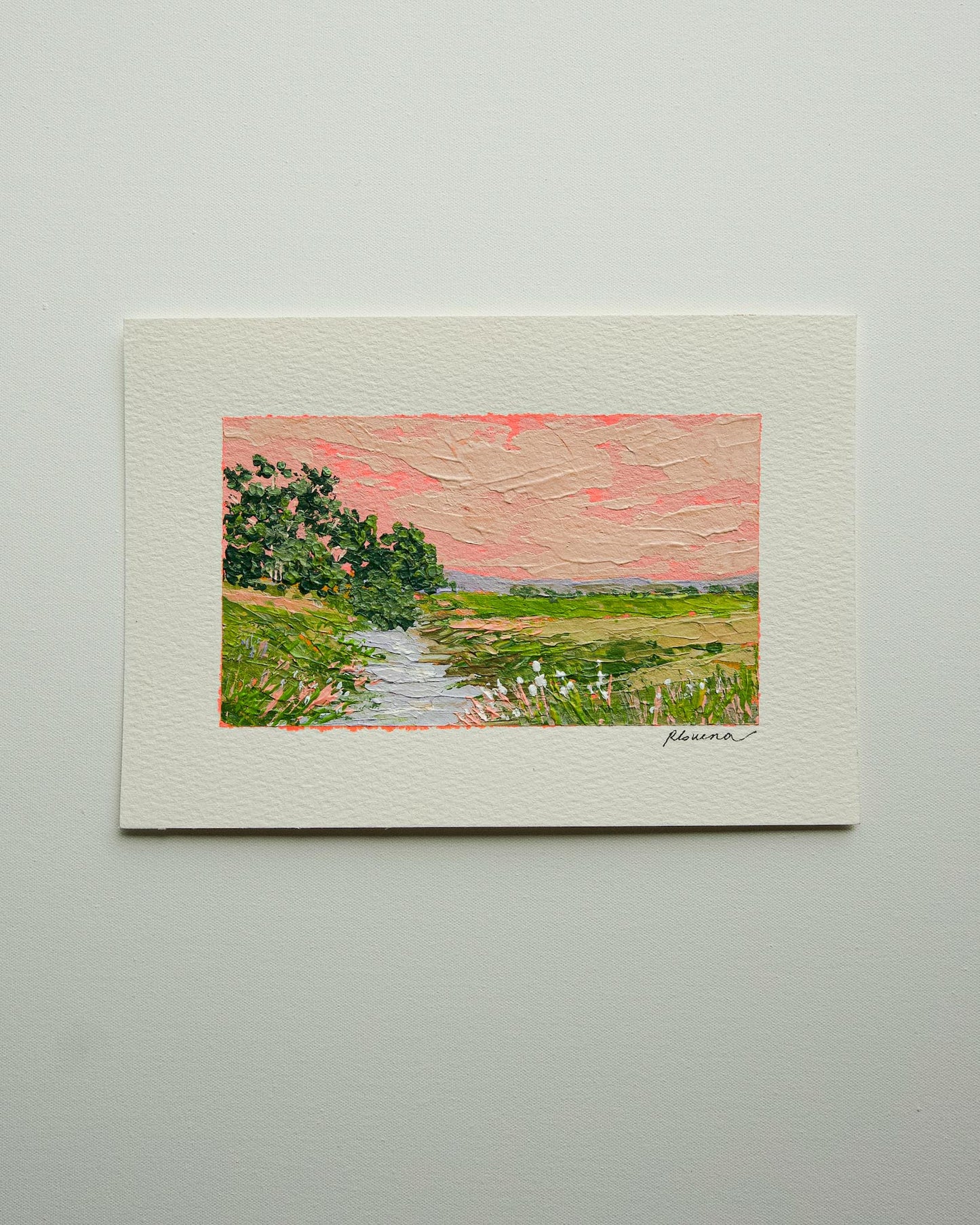 "A place to unwind II" Art on paper