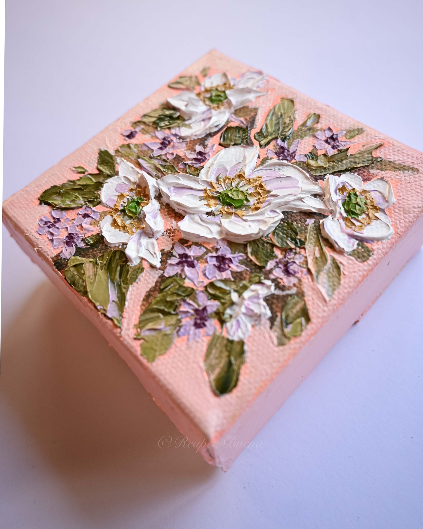 "Tiny Florals 04" Mini Original Painting