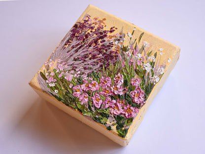 "Tiny Florals 01" Mini Original Painting