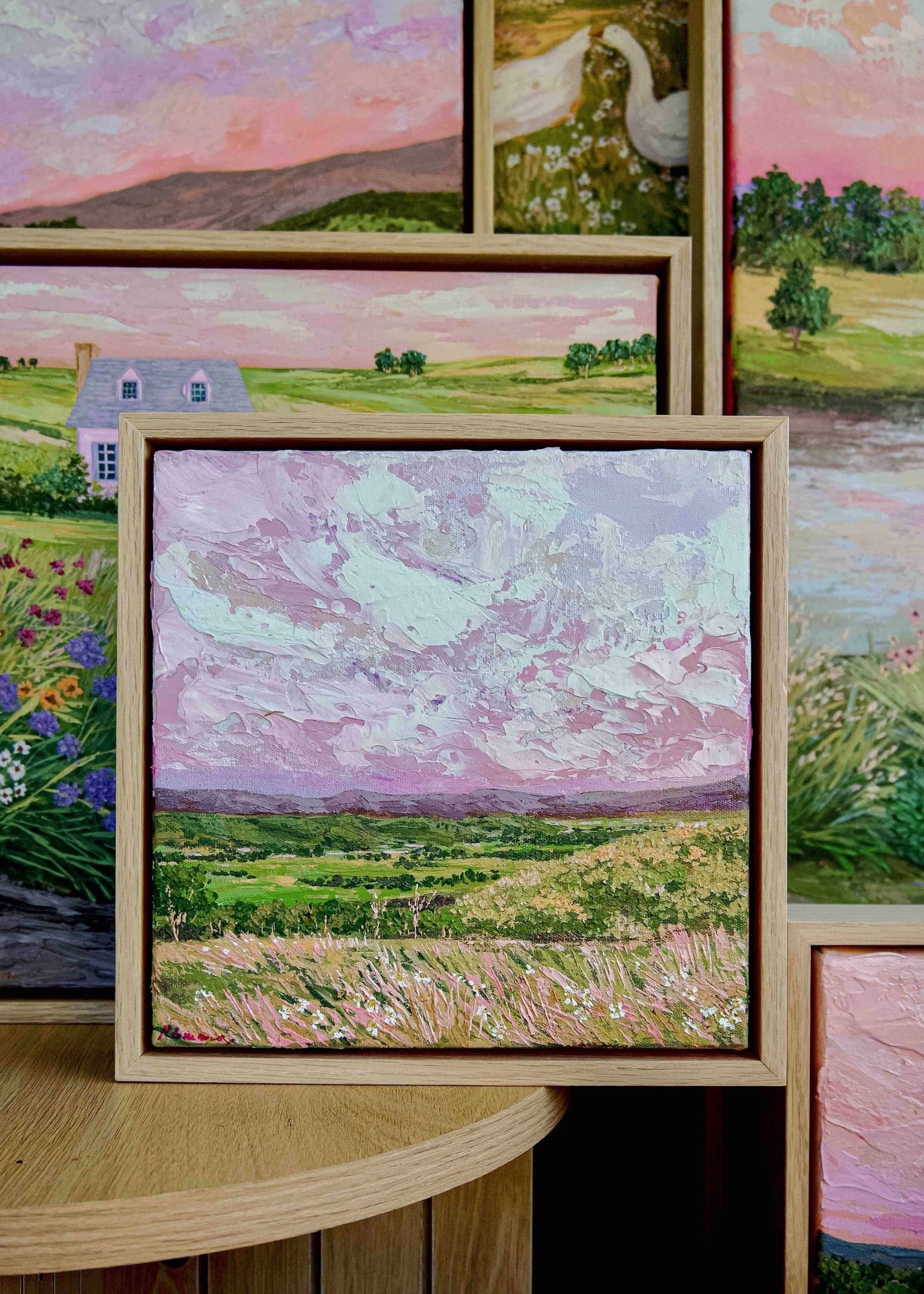 "View up the hill"  Original Painting "PURCHASE VIA GIFTSATTEACUP"