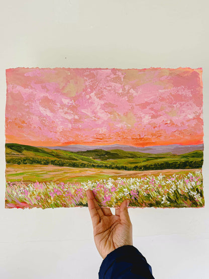 "Life Happiness" Art on paper