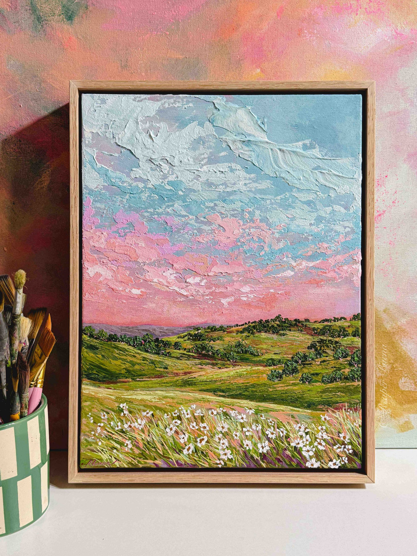 "Simply Blessed" Original Painting "PURCHASE VIA GIFTSATTEACUP