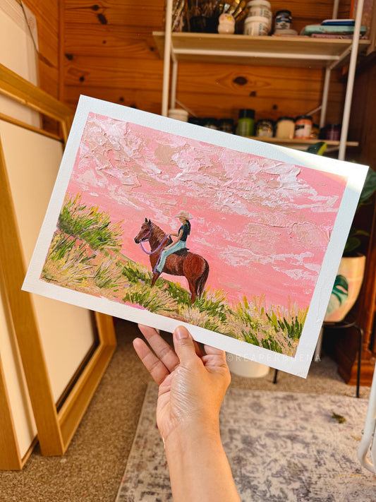 "Living the Life" Art on paper