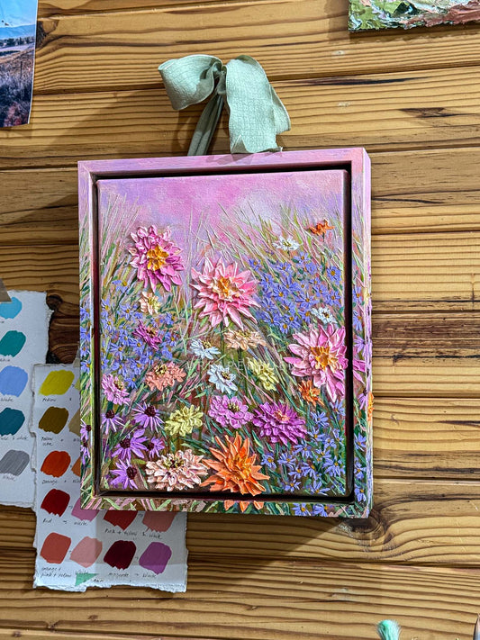 "Lovers Bloom #03 Mini" Original Painting