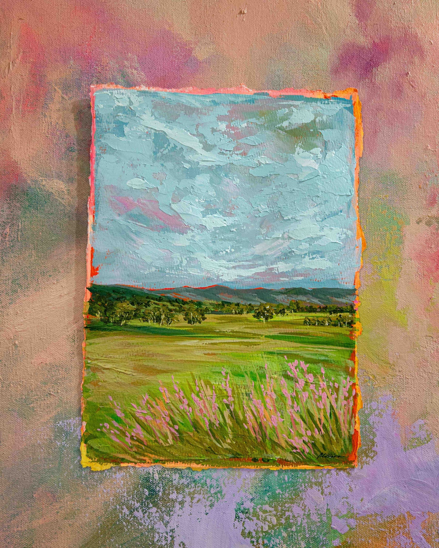 "Pretty View 02" Art on paper