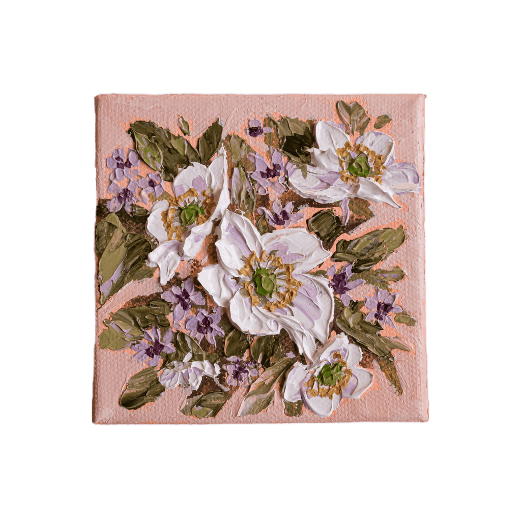 "Tiny Florals 04" Mini Original Painting