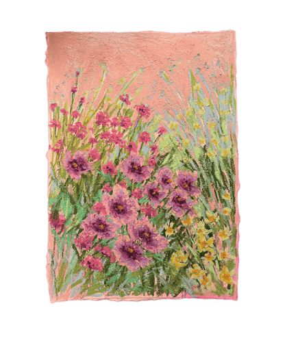 "Beauty in the wild 15” Oil Pastel