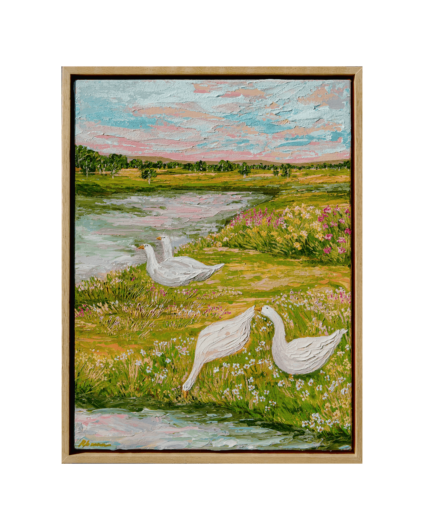 "Nature Pond"  Original Painting "PURCHASE VIA GIFTSATTEACUP"