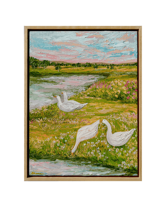 "Nature Pond"  Original Painting "PURCHASE VIA GIFTSATTEACUP"