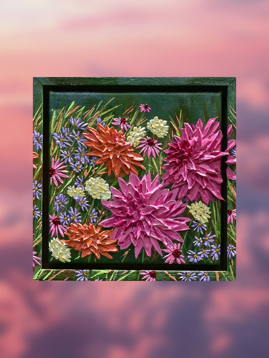 "Lovers Bloom #01 Mini" Original Painting