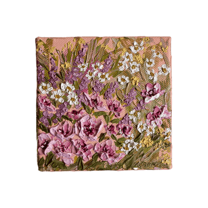 "Tiny Florals 02" Mini Original Painting